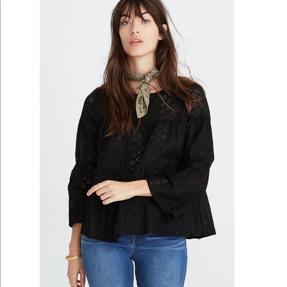 Madewell Eyelet Button Back Top - image 1